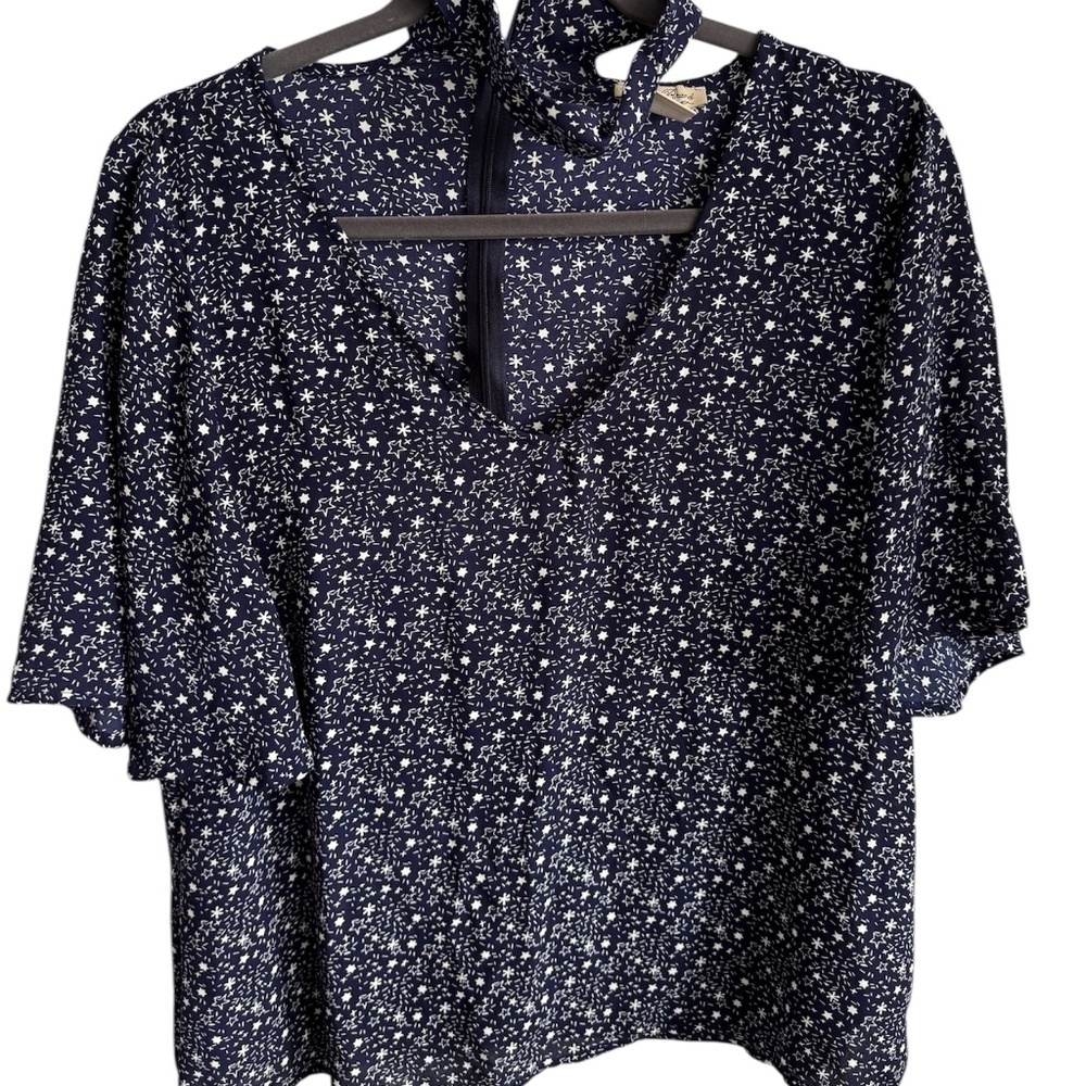 Lucky Brand Dusty Floral High neck top